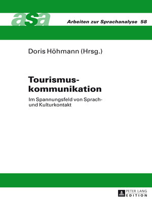 cover image of Tourismuskommunikation